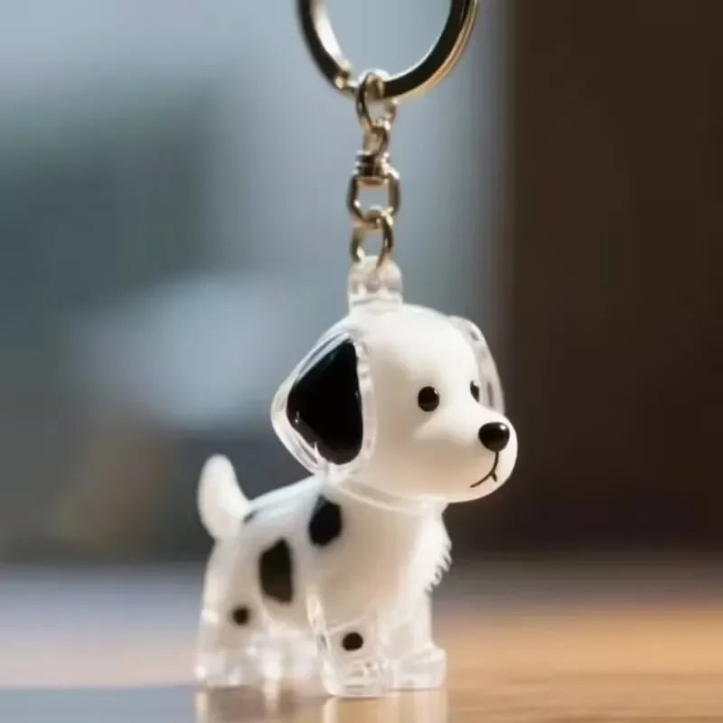 Pet Hair Keepsake Keychain – Personalized Cat & Dog Memorial Charm with Transparent Memory Capsule