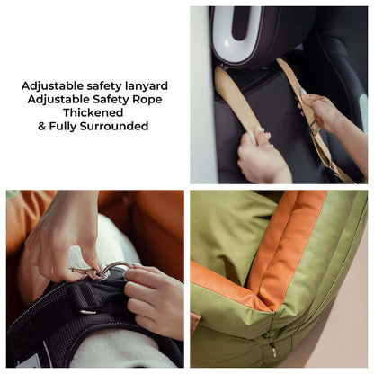 Dog Booster Car Seat with Expandable Bed